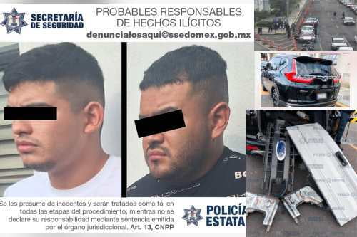 Video: Persiguen y atrapan en Toluca a ladrones en auto ubicado en un robo